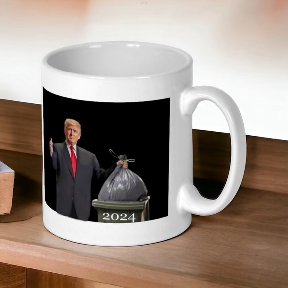 🇺🇸2024 Trump Putting Out The Trash 10 Ounce Mug! - Picture 5 of 6